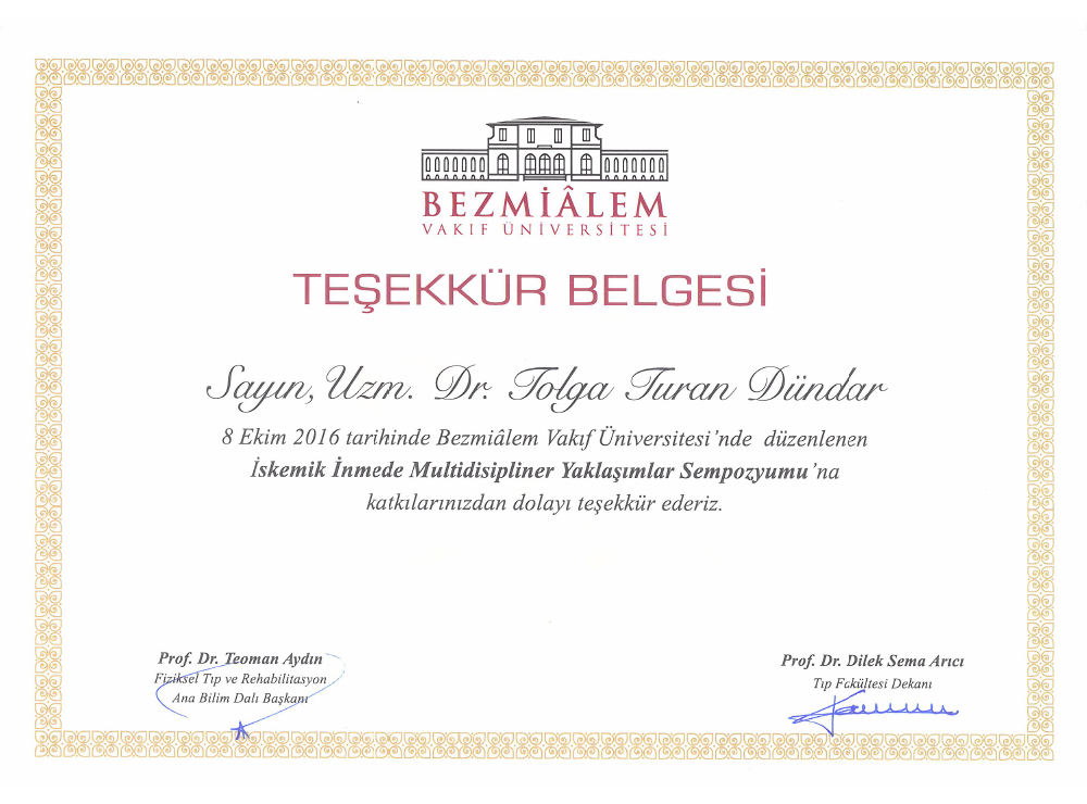 İskemik İnmede Multidisipliner Yaklaşım Sempozyumu
